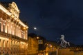 View of the Beloselsky Ã¢â¬â Belozersky Palace and a fragment of the Anichkov bridge `the taming of the horse`. Saint Petersburg . Royalty Free Stock Photo